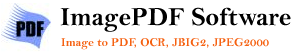 Convert image files to JBIG2, JPEG2000 compressed PDF files.