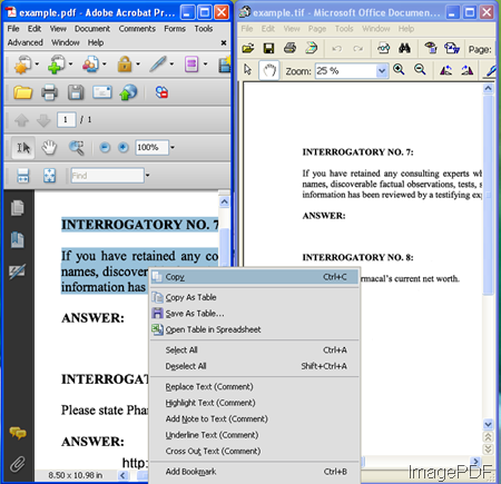 input image file and output PDF